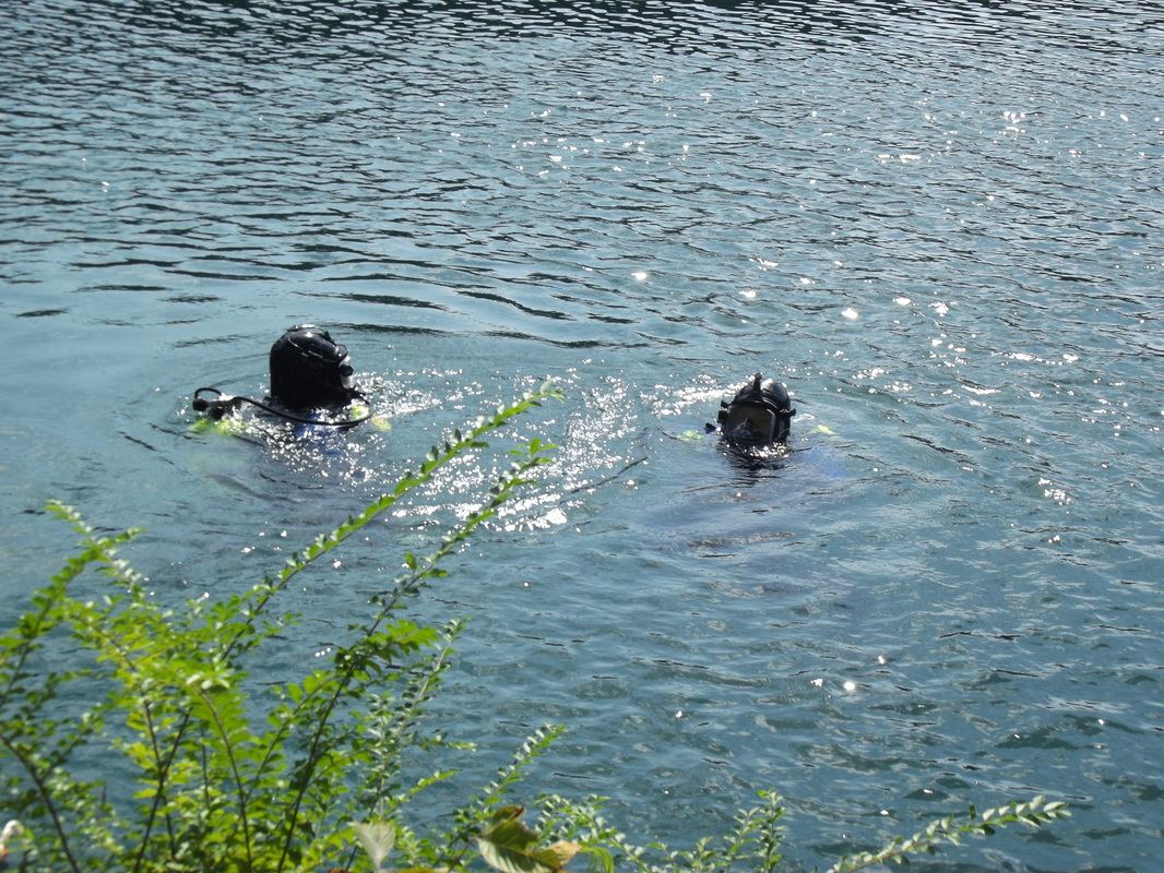 Two Divers Taking Training