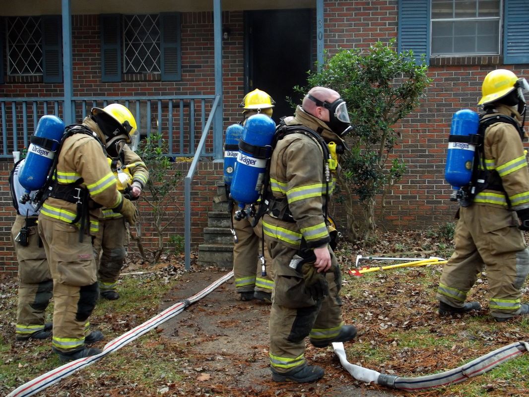 Fire Suppression Team Working